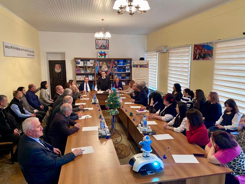 AMEA-nın Rəyasət Heyəti aparatının Elm və təhsil şöbəsinin əməkdaşları Şəki Regional Elmi Mərkəzinin hesabat iclasında iştirak ediblər