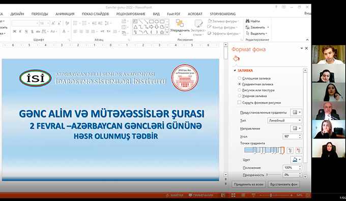 İdarəetmə Sistemləri İnstitutunda Gənclər Gününə həsr olunmuş tədbir keçirilib