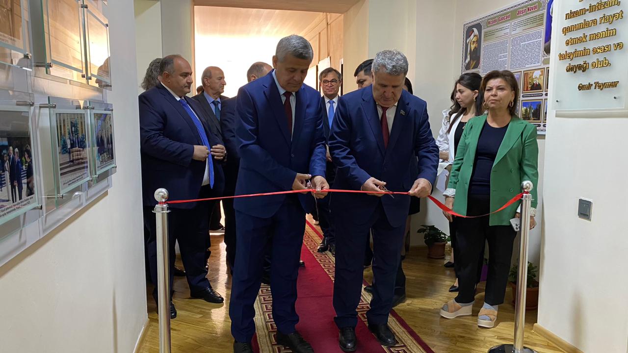 Academician Isa Habibbeyli participated in the opening ceremony of “Azerbaijan-Uzbekistan Turkic world Promotion and Cultural Center” in Guba