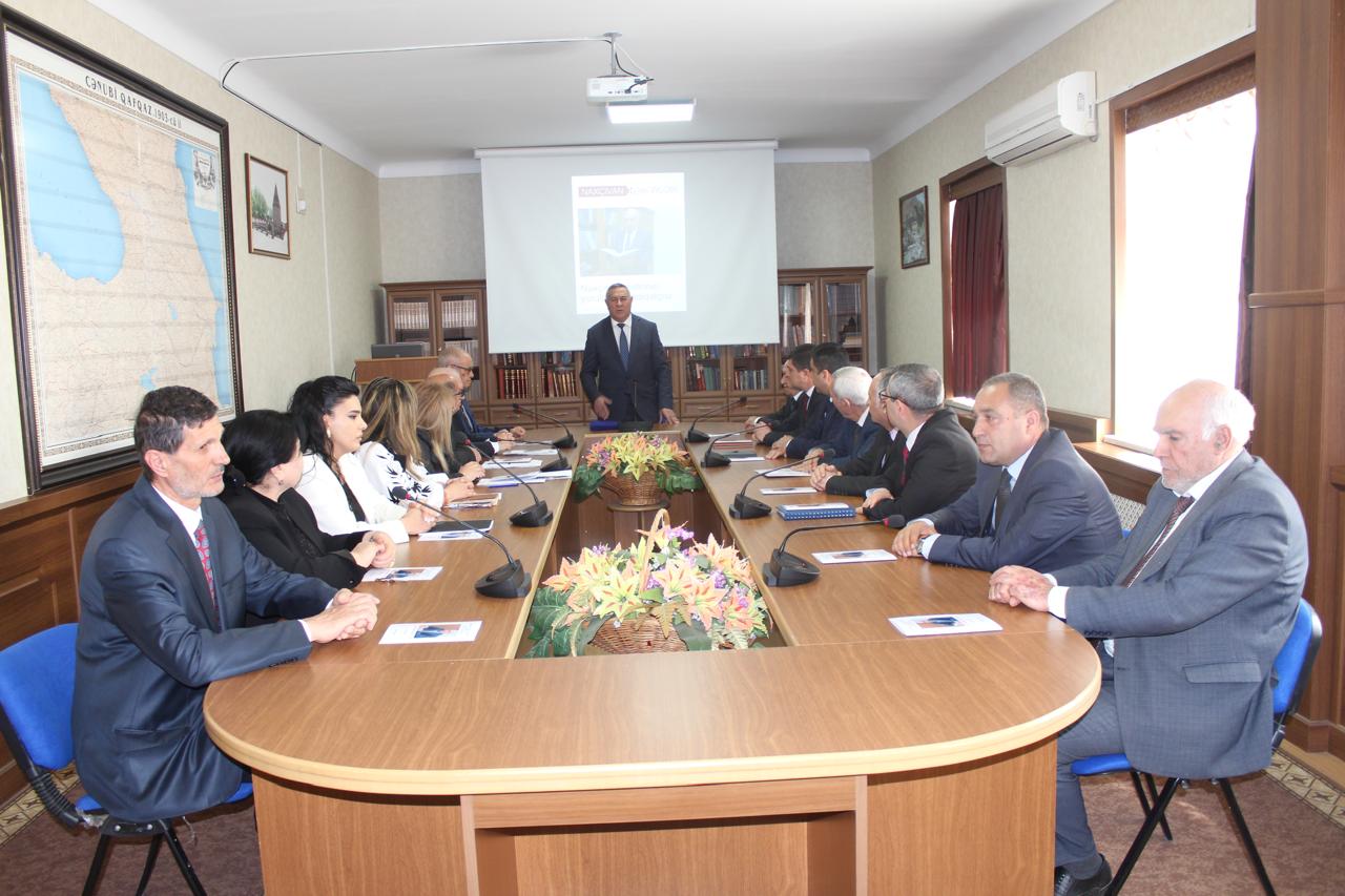 Naxçıvan Bölməsində dosent Əli Qəhrəmanovun anadan olmasının 80 illik yubileyi