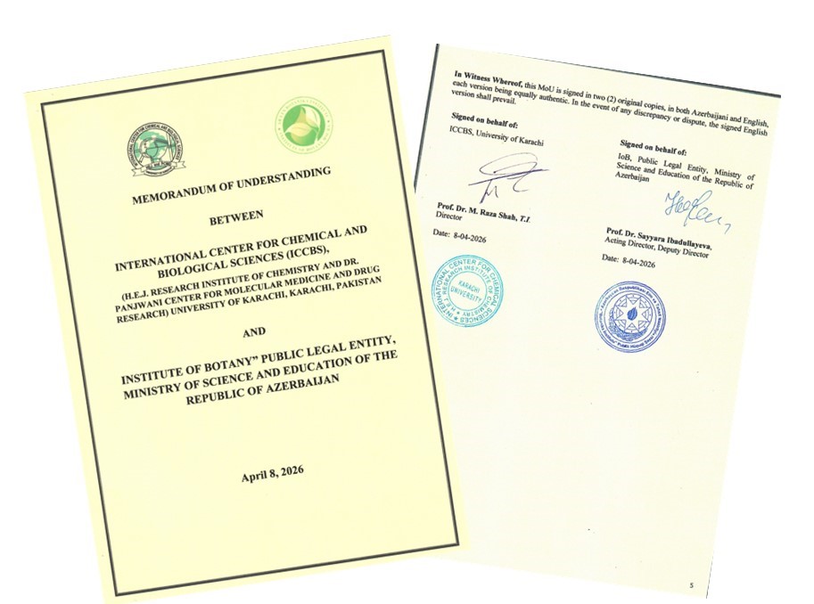 Botanika İnstitutu ilə Karaçi Universiteti arasında anlaşma memorandumu yenilənib
