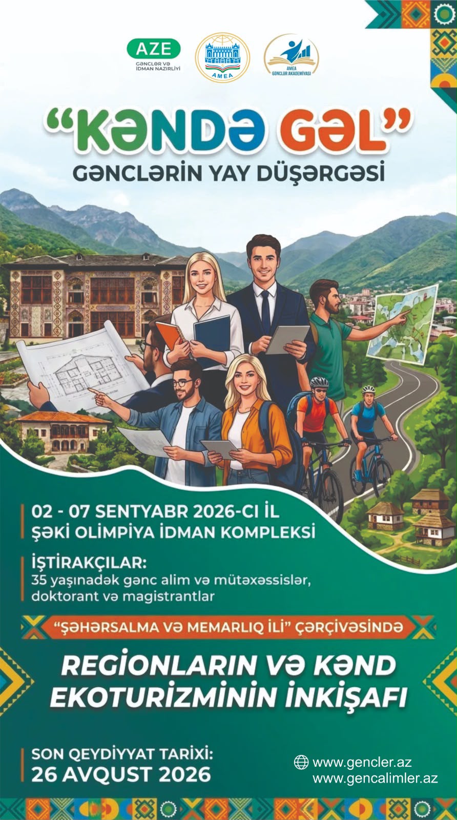 Gənc alim və tədqiqatçılar üçün yay düşərgəsi keçiriləcək