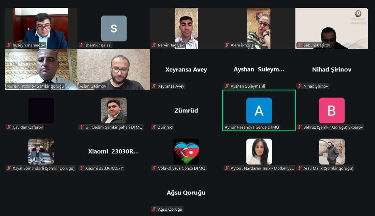 Şəmkir Arxeoloji Yay Məktəbinin yekunlarına həsr olunmuş onlayn elmi seminar keçirilib