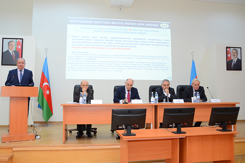 İdarəetmə Sistemləri İnstitutunun 2022-ci il üzrə aparılmış elmi tədqiqat işlərinin yekunlarına dair hesabatı dinlənilib