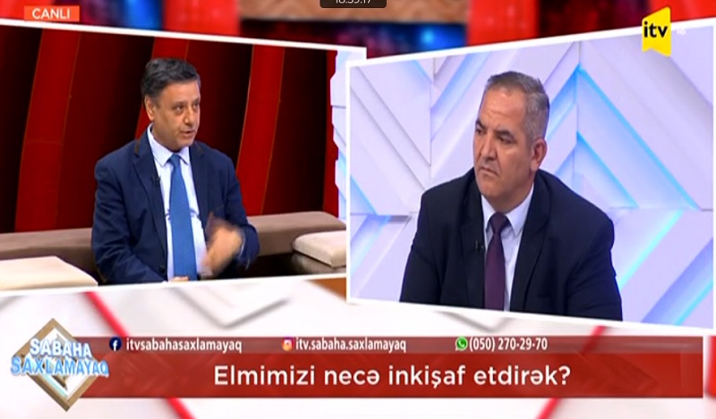 AMEA əməkdaşları İctimai TV-nin “Sabaha saxlamayaq” verilişinin qonağı olublar