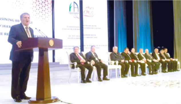 Президент НАНА принял участие на юбилейных мероприятиях, посвященных 80-летию Академии наук Республики Узбекистана