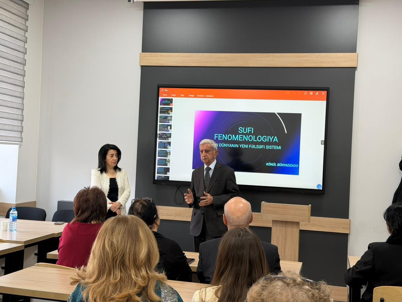 BDU-da “Sufi fenomenologiya: dövrümüzün yeni fəlsəfi sistemi” mövzusunda ustad dərsi keçilib