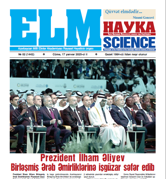 “Elm” qəzetinin növbəti sayı işıq üzü görüb