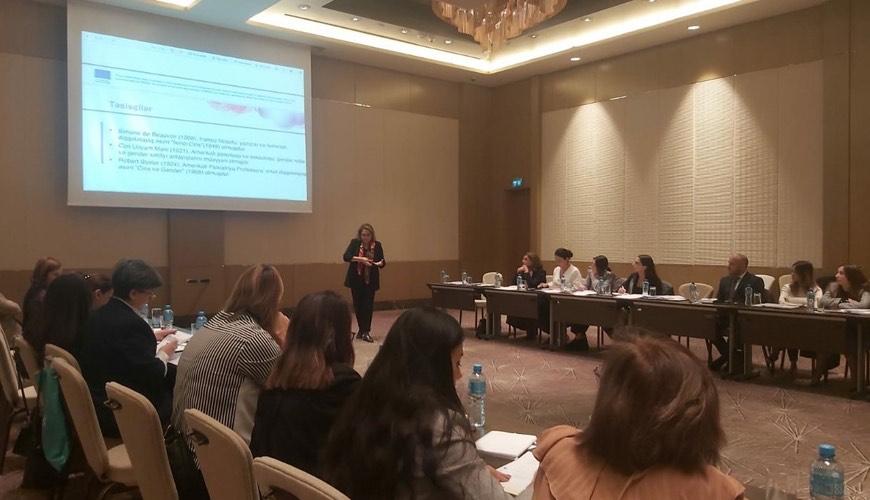 Gender məsələləri üzrə məsul şəxslər üçün treninq keçirilib