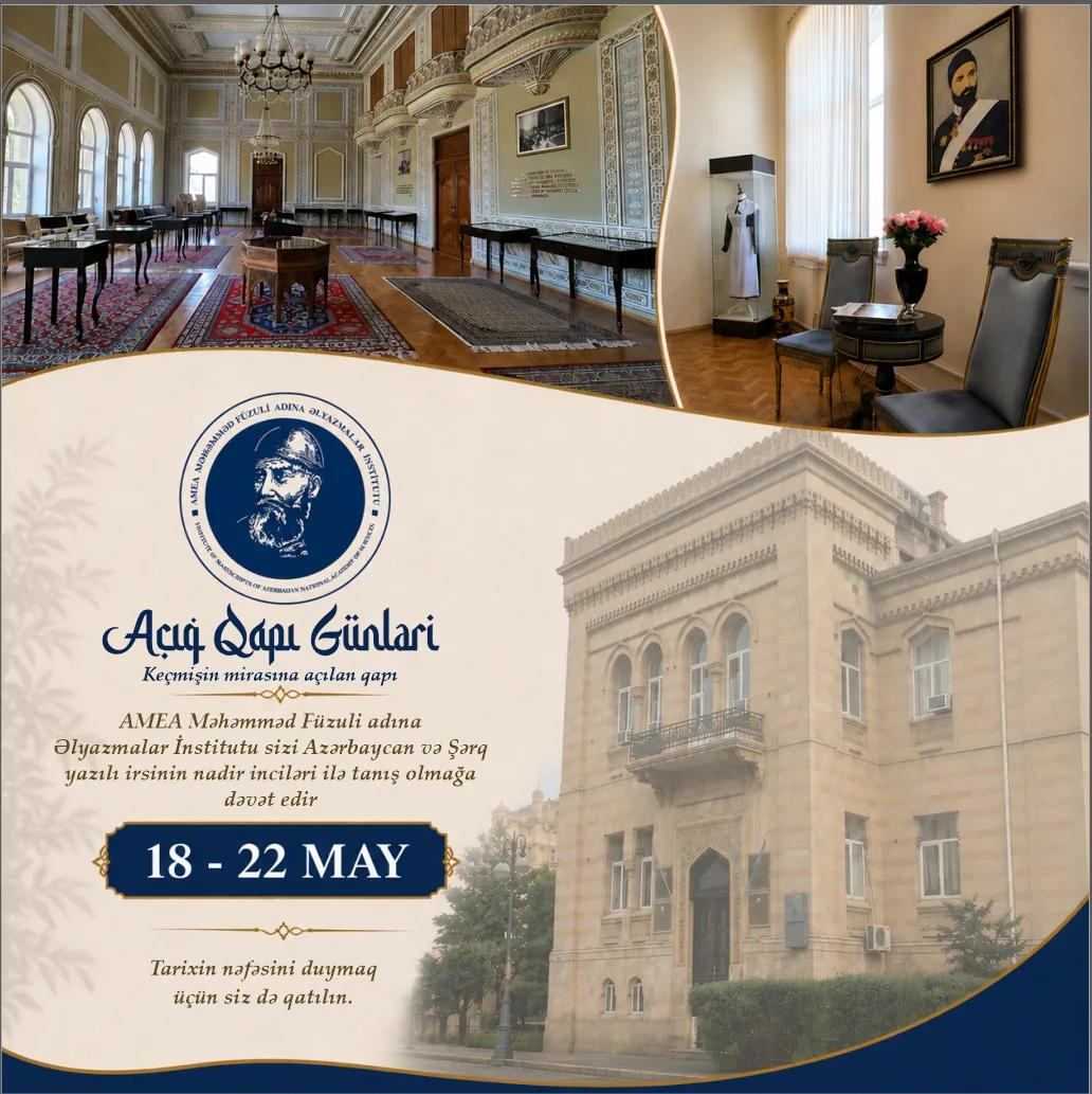 Əlyazmalar İnstitutunda “Açıq qapı günləri” elan olunub