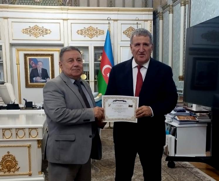 The Azerbaijan National Academy of Sciences has awarded the Honored Journalist