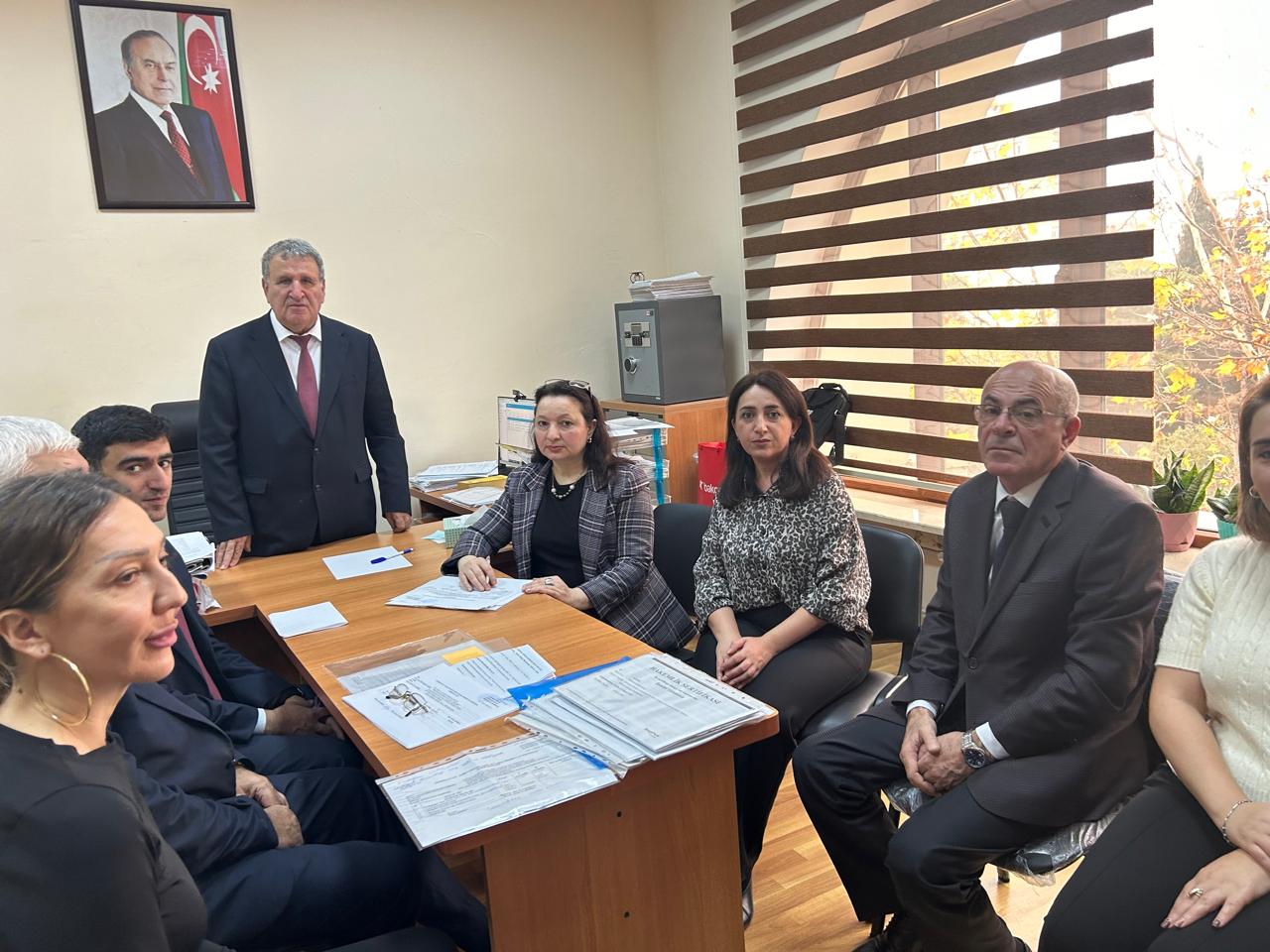 Academician Isa Habibbeyli listened to the report of the Department of Early Realism and New Period Azerbaijani Literature