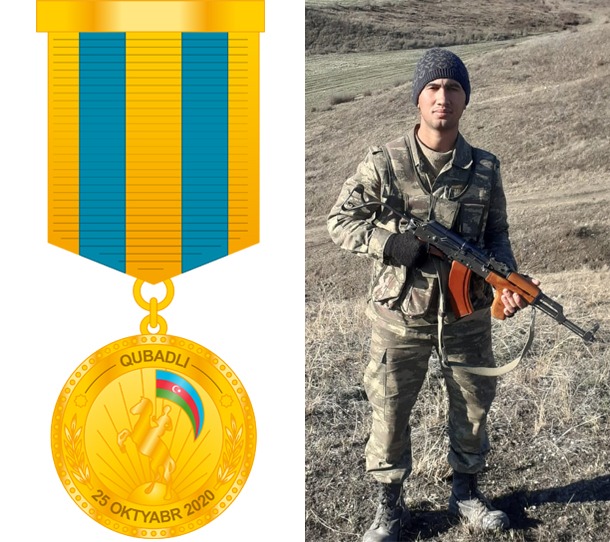 YT Parkın əməkdaşı “Qubadlının azad olunmasına görə” medalı ilə təltif edilib