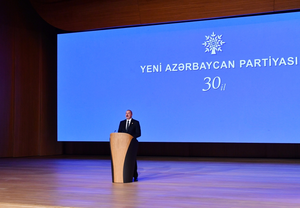 Yeni Azərbaycan Partiyasının yaradılmasının 30 illiyi münasibətilə tədbir keçirilib