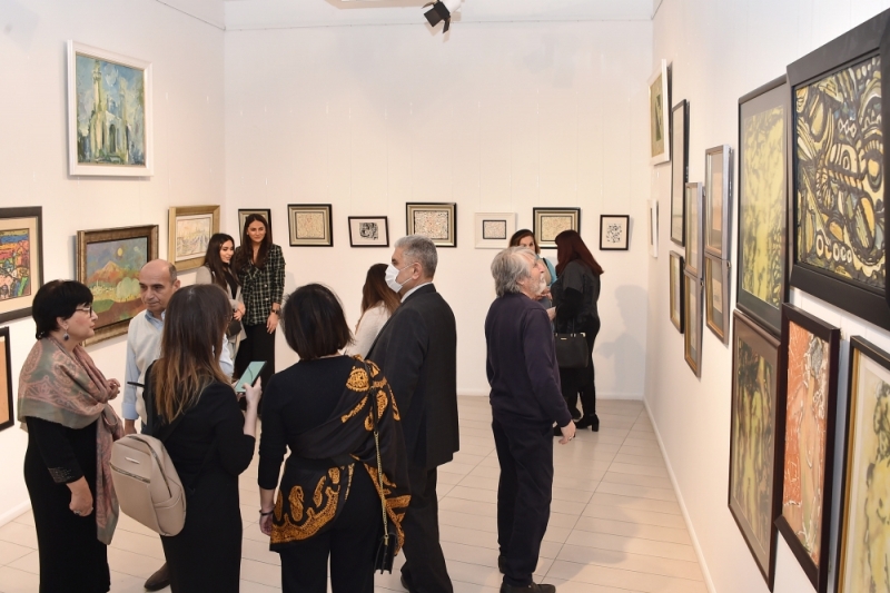 Академик Иса Габиббейли принял участие в открытии выставки, посвященной народному художнику Арифу Азизу