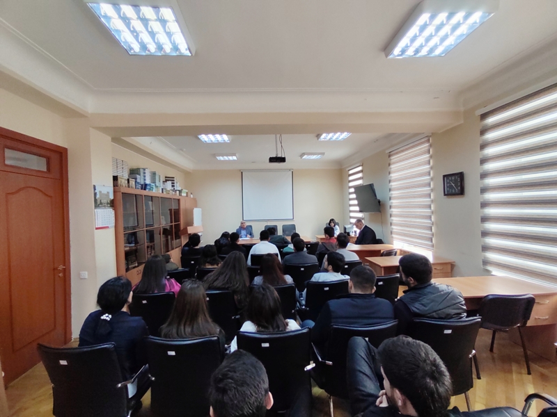Tarix İnstitutunda təcrübə keçəcək tələbələrlə görüş keçirilib