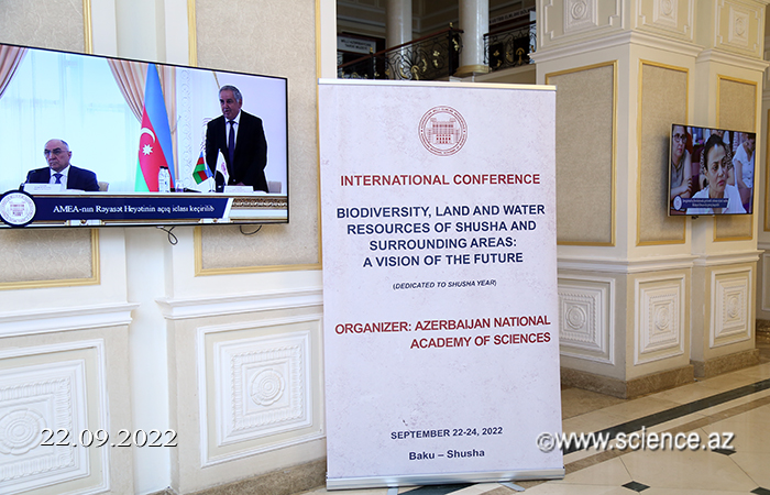 The international conference on “Biodiversity, soil and water resources of Shusha and adjacent territories: a look into the future” has started its work