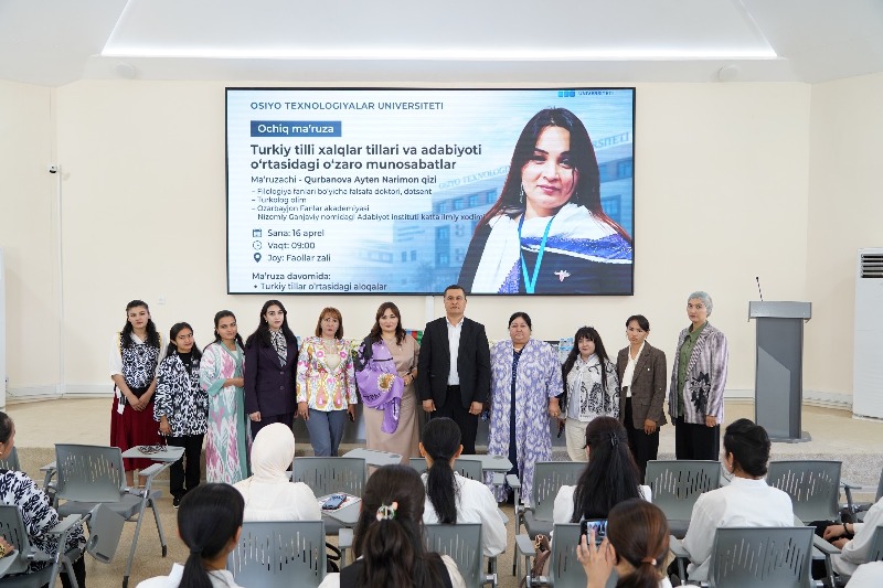 Ədəbiyyat İnstitutunun əməkdaşı Özbəkistanda tələbələrə ustad dərsi keçib