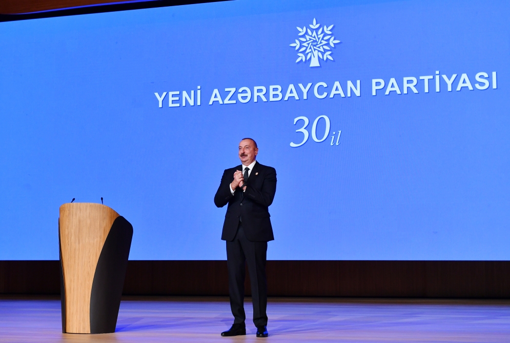 Yeni Azərbaycan Partiyasının yaradılmasının 30 illiyi münasibətilə tədbir keçirilib