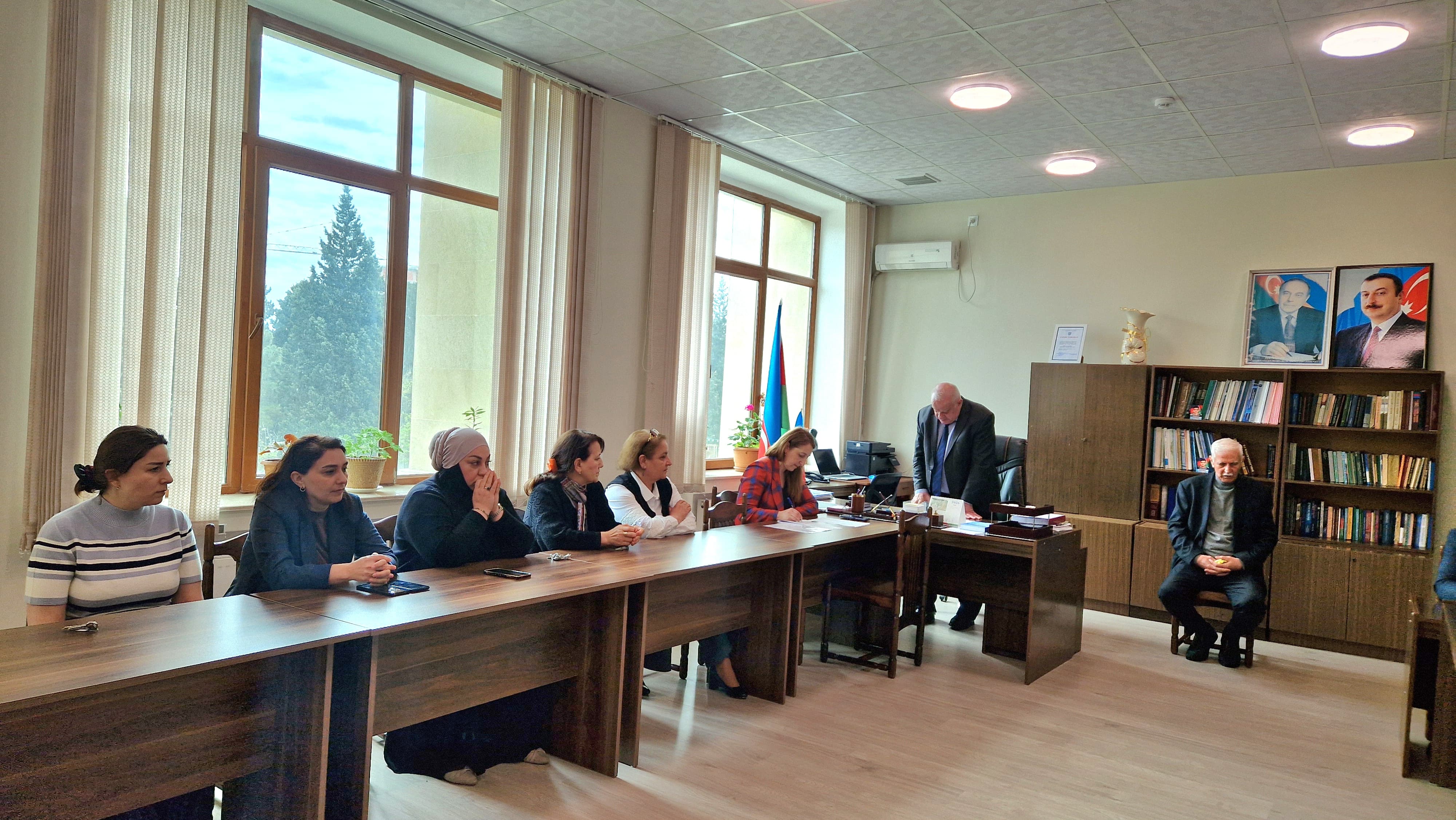 Polimer Materialları İnstitutunda Heydər Əliyevin anadan olmasının 103-cü ildönümünə həsr olunan iclas keçirilib