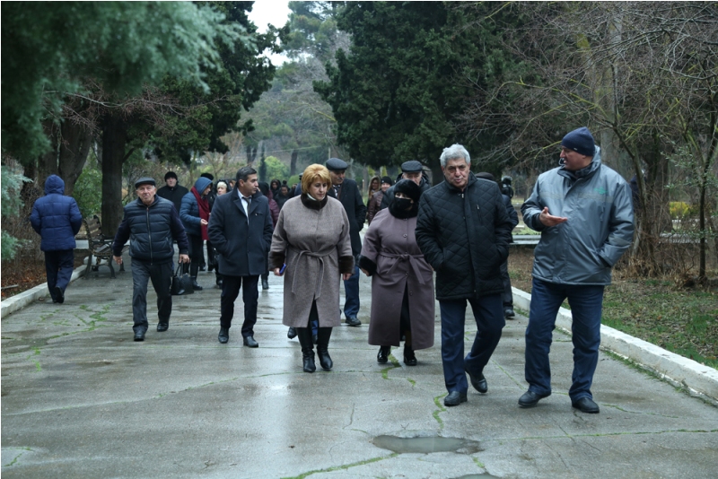 A tree planting campaign was held in the Central Botanical Garden in honor of the 60th anniversary of President Ilham Aliyev