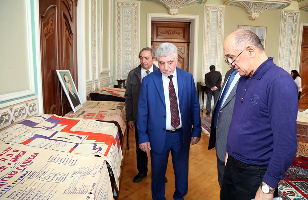 Состоялось открытие выставки рукописей и музыкальных произведений Узеира Гаджибейли