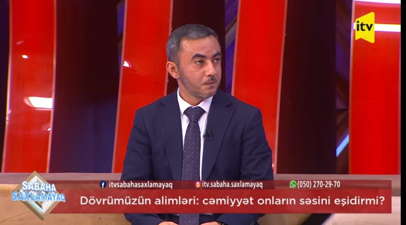 Gənc alim Orxan İsayev İctimai televiziyanın qonağı olub