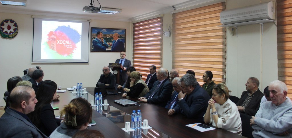 Coğrafiya İnstitutunda Xocalı soyqırımının 34-cü ildönümünə həsr olunmuş anım tədbiri keçirilib