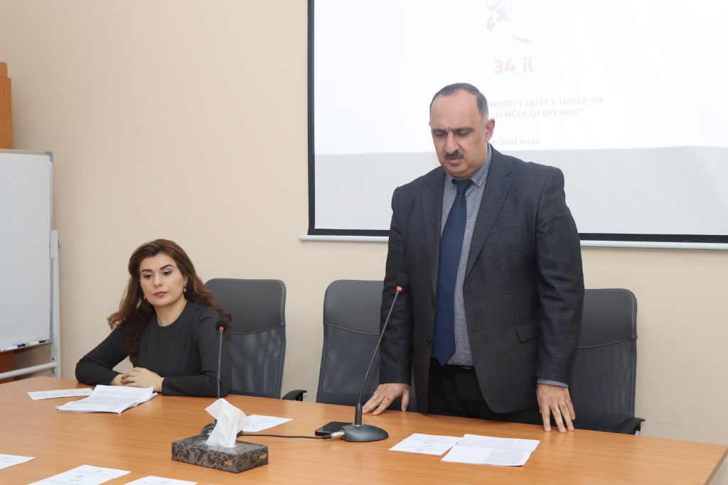 “Xocalı soyqırımı: tarixi yaddaş və beynəlxalq hüquqi qiymət”