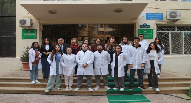Azərbaycan Turizm və Menecment Universitetinin tələbələri Molekulyar Biologiya və Biotexnologiyalar İnstitutunda olublar