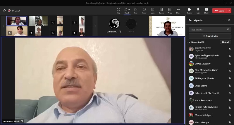 Coğrafiyaçı alimlər beynəlxalq olimpiadalara hazırlıq tədbirində iştirak ediblər