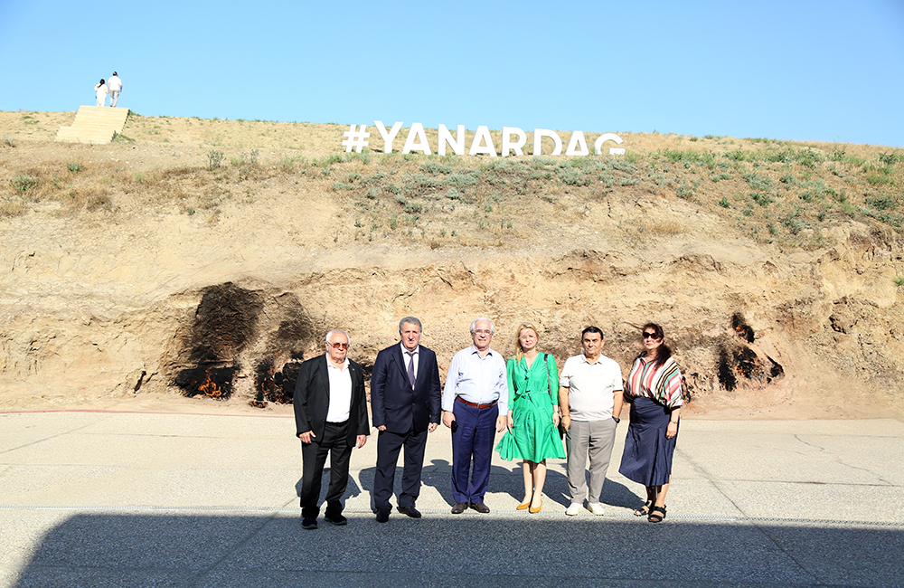 Albaniya Elmlər Akademiyasının nümayəndələri “Yanardağ” Dövlət Tarix-Mədəniyyət və Təbiət Qoruğunda olublar