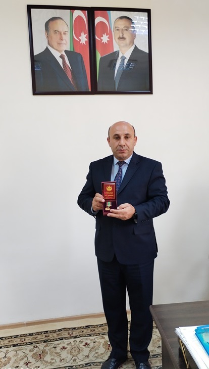 AMEA-nın Azad Həmkarlar İttifaqının sədri Sənan Həsənov “Vətən naminə” medalı ilə təltif edilib