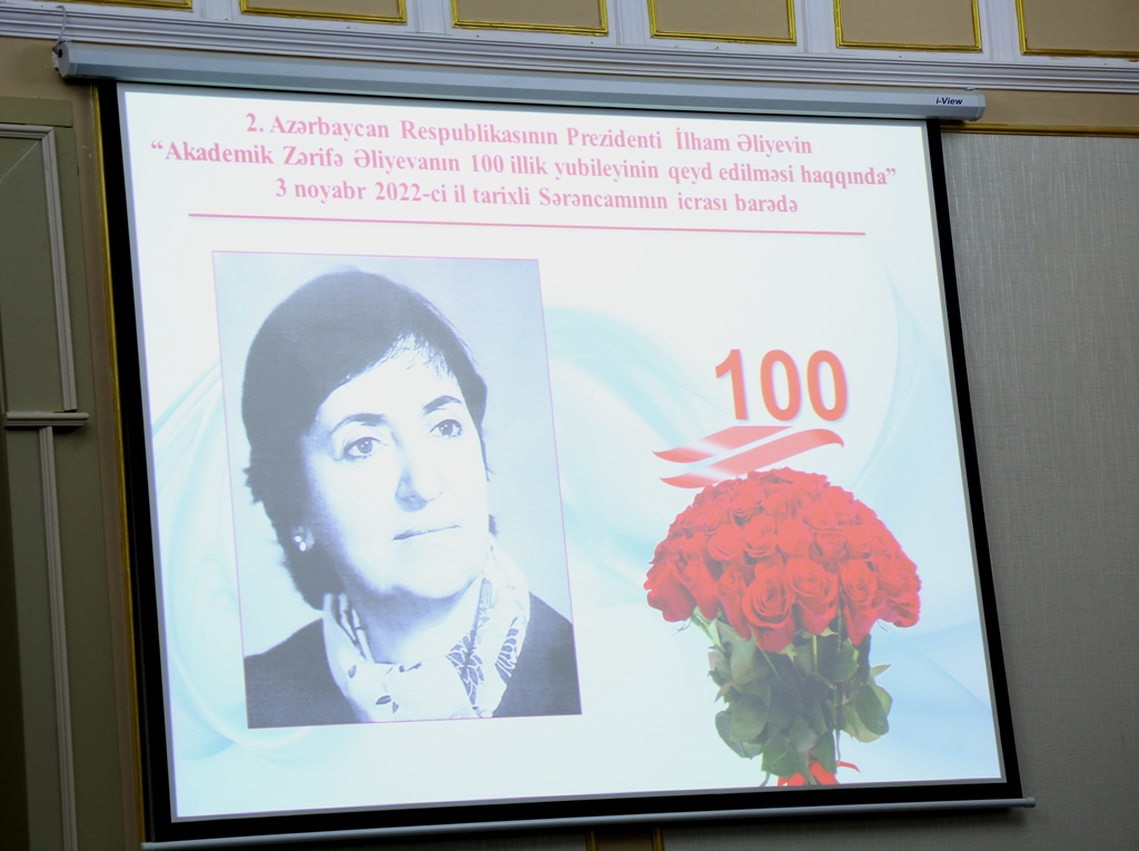 AMEA-da akademik Zərifə Əliyevanın 100 illik yubileyinin qeyd edilməsi ilə bağlı Tədbirlər planı hazırlanır