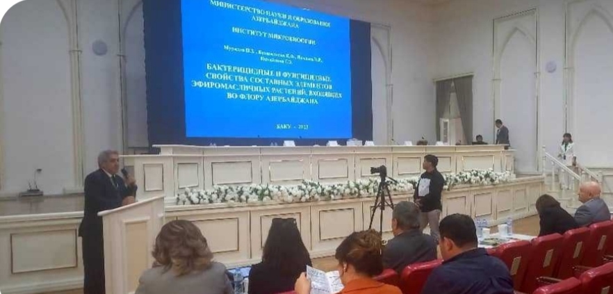 Mikrobioloq alim Özbəkistanda beynəlxalq elmi konfransda plenar məruzə ilə çıxış edib