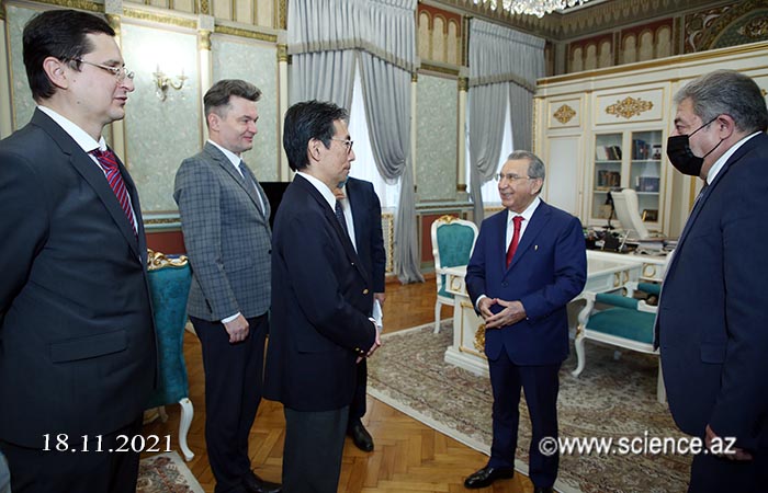 Academician Ramiz Mehdiyev met with the management of the Moscow representative office of the Japanese company Tokyo Boeki Group