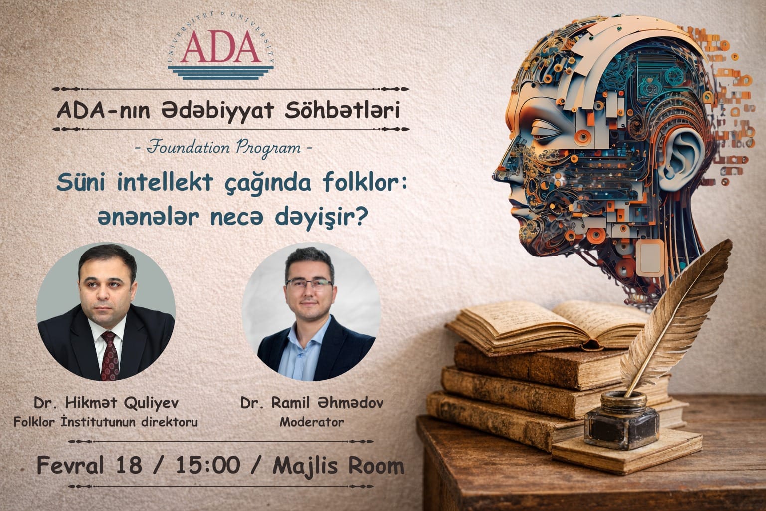 Süni intellekt çağında folklor: ənənələrin transformasiyası müzakirə olunub