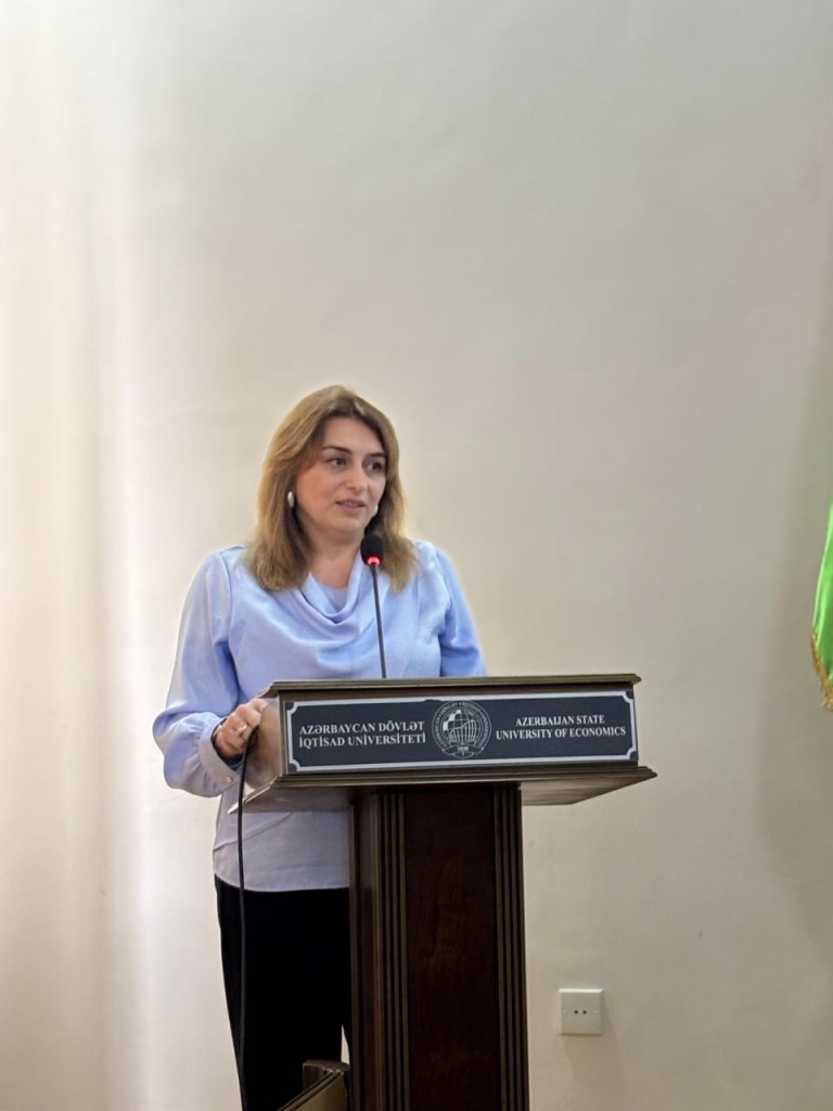 MEK əməkdaşı UNEC Kitabxana-İnformasiya Mərkəzində məruzə ilə çıxış edib