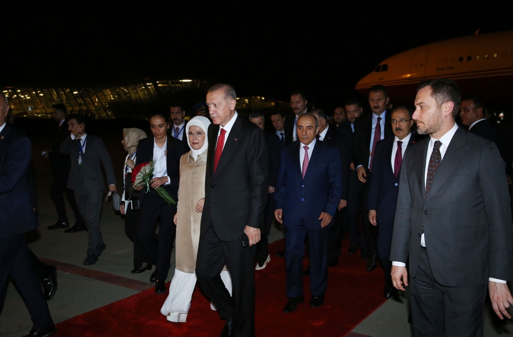Президент Турции Реджеп Тайип Эрдоган прибыл с государственным визитом в Азербайджан