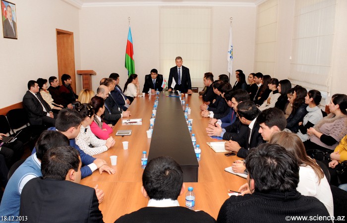Youth Union of New Azerbaijan Party organized meeting with ANAS president acad. Akif Alizadeh
