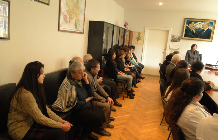 Commemoration ceremony devoted to the 22th anniversary of the Khojaly tragedy at the Institute of Botany