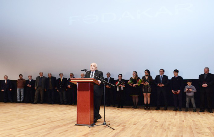 Состоялась церемония презентации фильма «Самоотверженный» («Федакар»), посвященного 85-летнему юбилею академика Хошбахта Юсифзаде