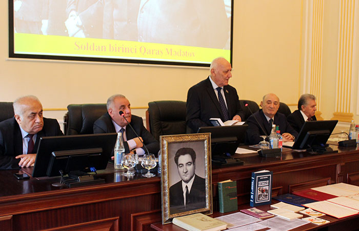 AMEA-da görkəmli tarixçi alim Qaraş Mədətovun 90 illik yubileyi qeyd olunub